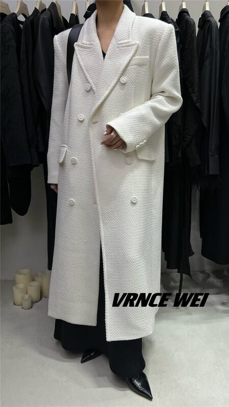 New in autumn! [VRNCE] Big-name simple double-breasted high-quality temperament coat 5387A# XYJ