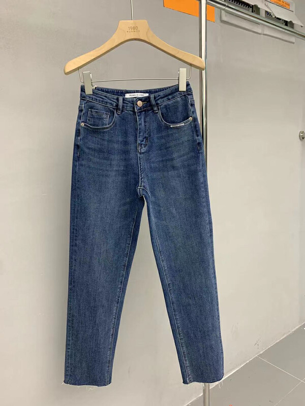 New in autumn! [RJ1980] Basic all-match thin straight jeans 63512# HYY