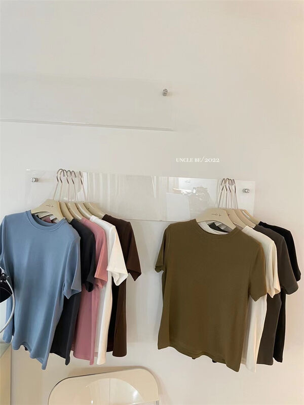 New in early autumn! [UNCLE BE] round neck clean comfortable short-sleeved T-shirt 3118# L