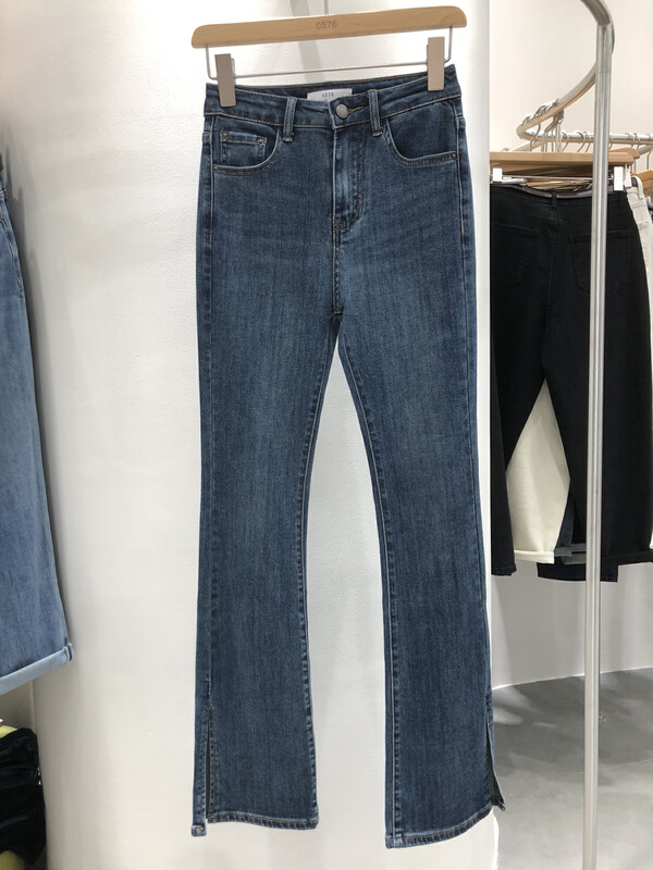 New in autumn!【0576JEANS】Korean stretch flared jeans 50002# LSL