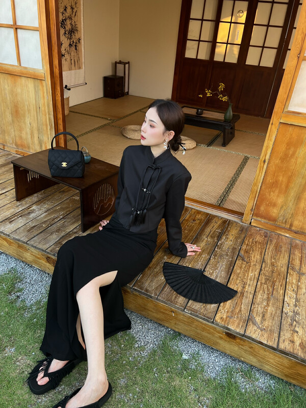 New in autumn!【FEIMAO（YIMAO）】French buckle design all-match short coat YM-8321# LSL