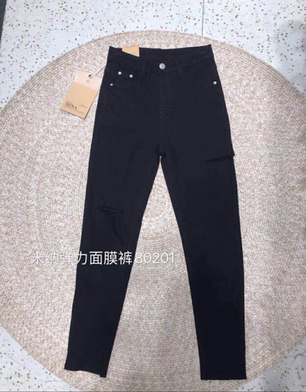 Original price 54.14! New in autumn!【MINA】Stretch all-match skinny jeans 80201-3# LSW
