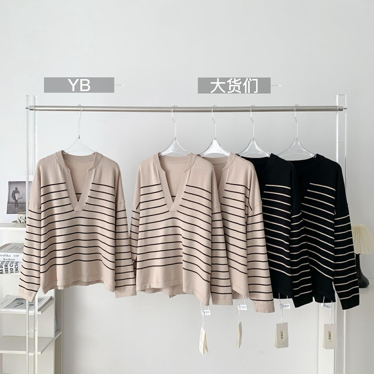 New in autumn!【KAKAJIA】Retro Lazy Wind Loose Warm Sweater 2689# OZQ