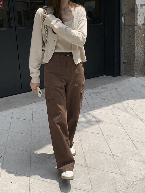 New in autumn! [T.G] Versatile slim solid color casual pants 18390# CLS