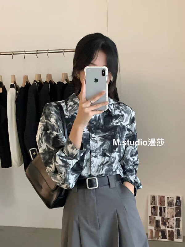 New in autumn!  【MSTUDIO Mansha】Casual style tie-dye design shirt Tt293# HBX