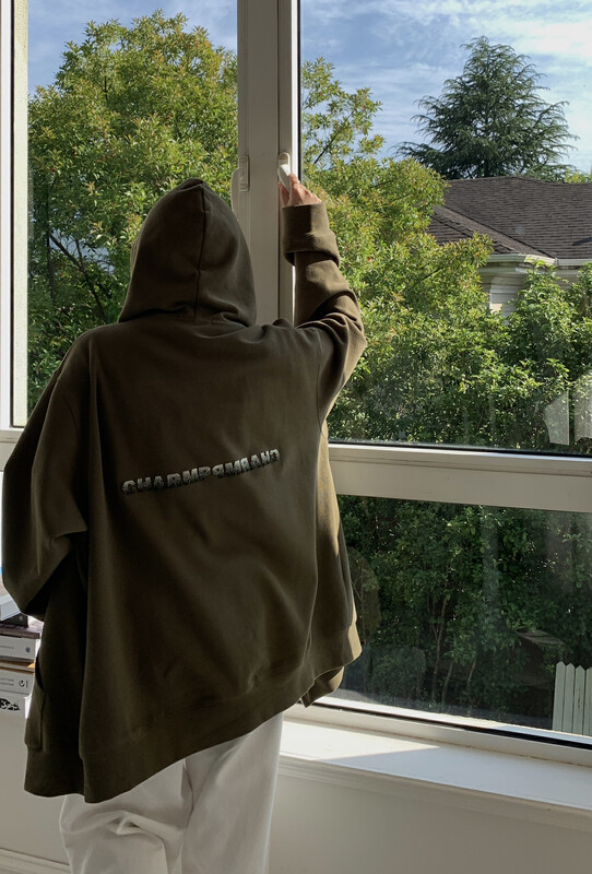 [11AN] Gradient Toothbrush Embroidered Hooded Cardigan Short Jacket A6801