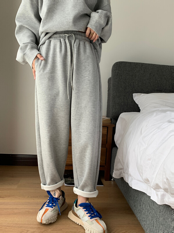 [11AN] Basic solid color loose harem pants casual pants A6988