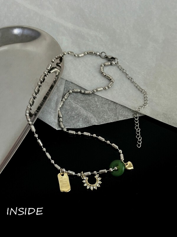【INSIDE】Fashion niche design all-match short necklace (with box random hair) X3513# ZXL