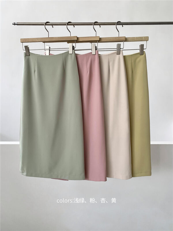 Original price 77.83! New in autumn!【T.G】Slim and versatile textured commuter skirt 16627A# CLS