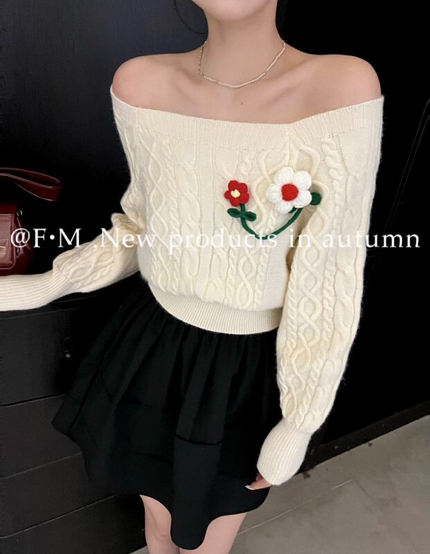 【FEI MAO】New Loose Lazy Retro Twist Sweater Top Sweater Z-007