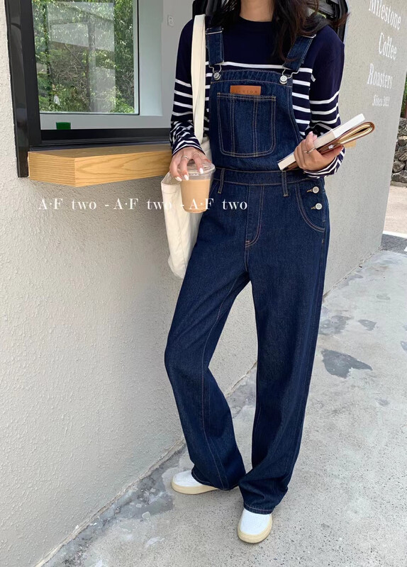 New in early autumn! [Strictly selected by buyers - Dai Jiaer] Personalized labeling loose overalls 81308# CL