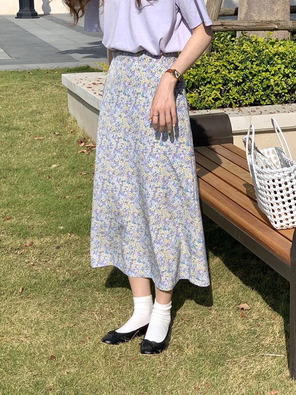 New in early spring!【T.G】Floral ladylike skirt 15918t# CLS