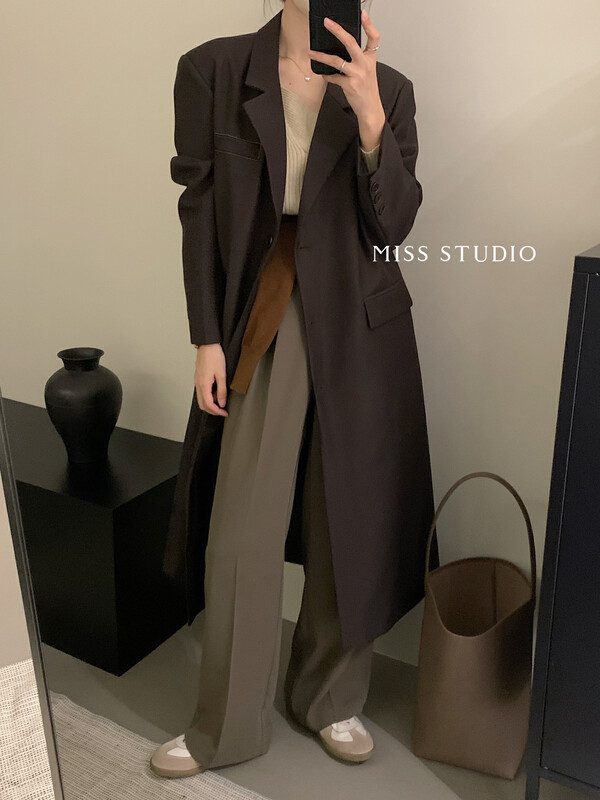 [MISS Mi Sijia] Korean simple big-name temperament windbreaker W330