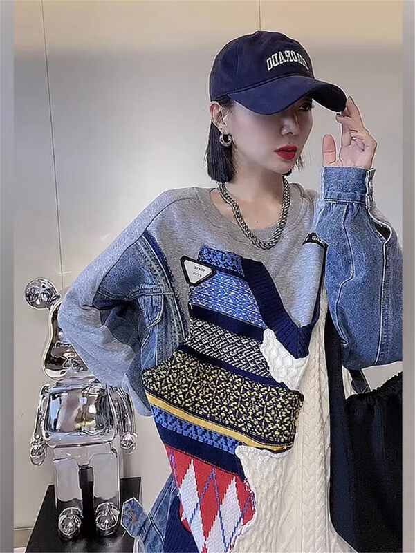 New in autumn!  [Yayiro] Street trendy round neck pullover sweater 2703# GYJ