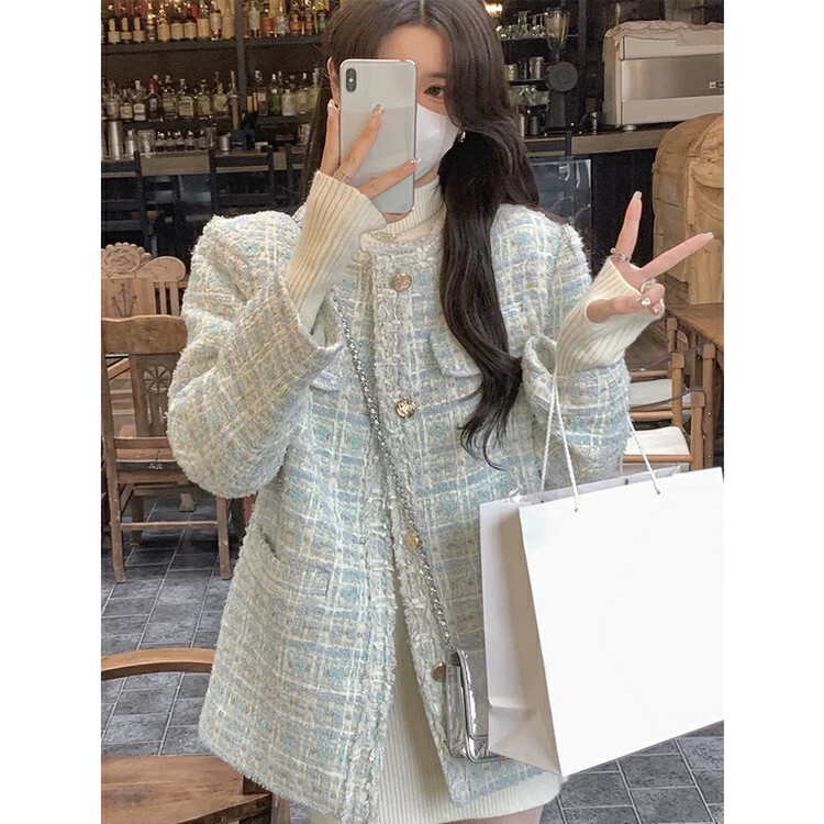 Autumn is new!【KIKI STUDIO】Celebrity small fresh and sweet temperament short coat 6661# HJY