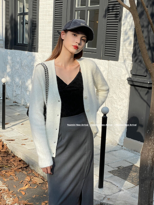 New in autumn! [YOOMINI] Simple solid color versatile warm sweater Q13639-K# WPL