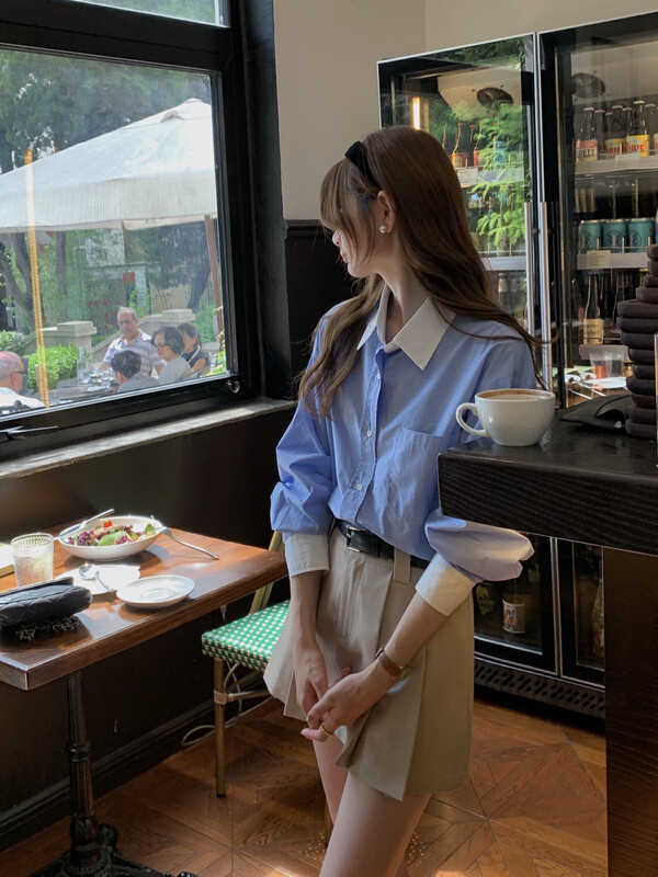 New in early autumn!【T.G】Single-breasted comfortable and versatile shirt 17915# CLS
