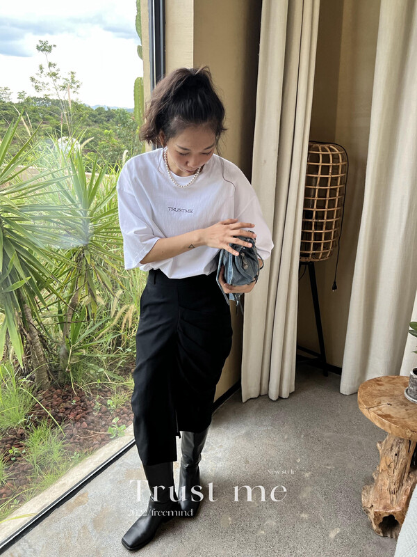 【TRUSTME】Irregular Design Skirt 40041