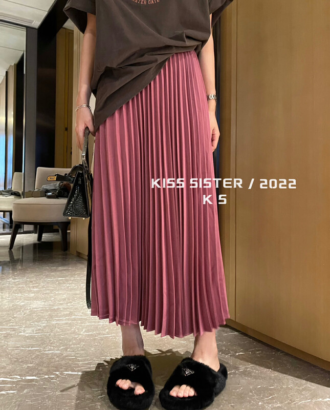 【KISS SISTER】Korean Versatile Pleated Skirt 22A9692