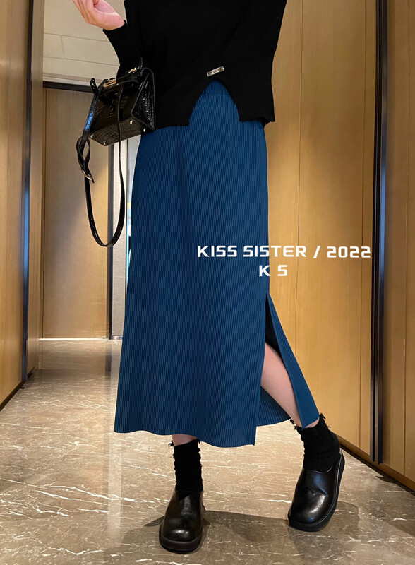 【KISS SISTER】Korean Lady All-match Skirt 22Y9693