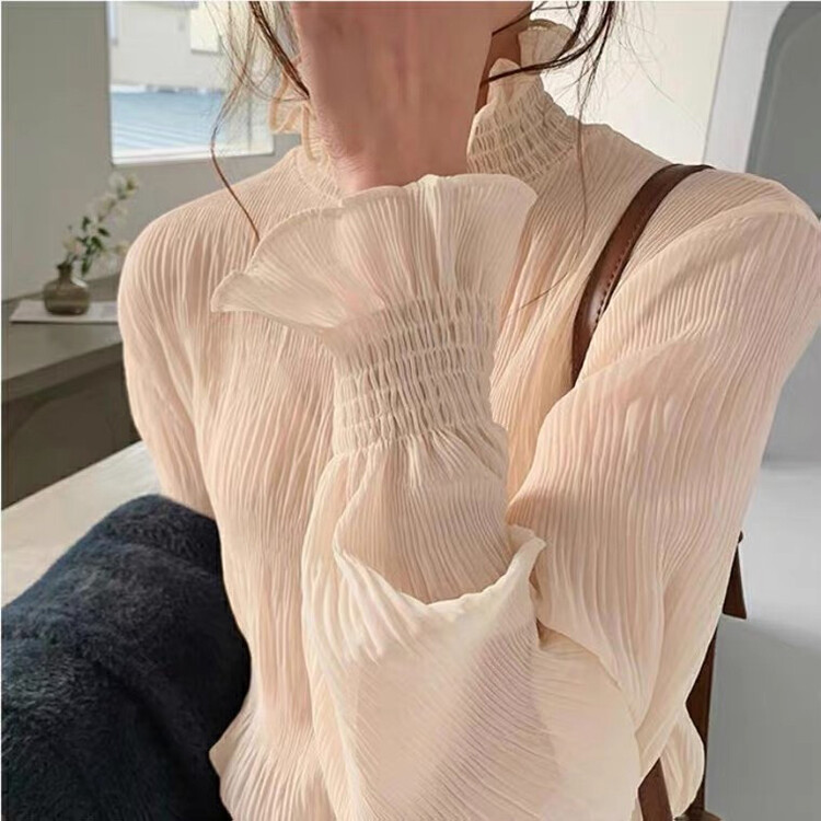 New in autumn!【KIKI STUDIO】All-match basic stretch bottoming shirt 6718# HJY