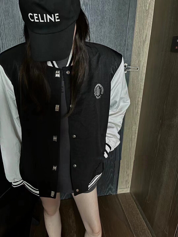 New in early autumn! [MI] Korean version of the college style badge baseball uniform short jacket 1186# PCZ