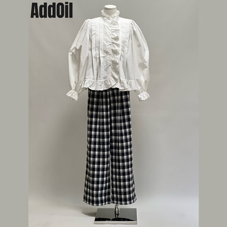 Autumn is new! [ADDOIL] Retro Plaid Loose Casual Pants 6231# ZXL