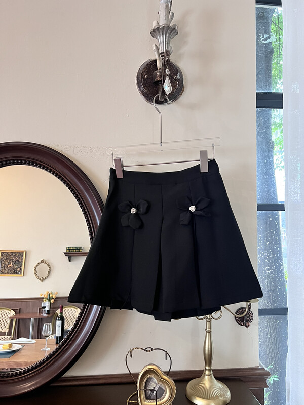 New in autumn!【FEIMAO（YIMAO）】High waist sweet pleated skirt Z-8410# LSL