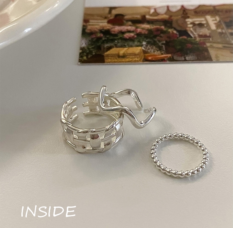 【INSIDE】Korean Simple Light Luxury Ring (with Box Random) J3418# ZXL