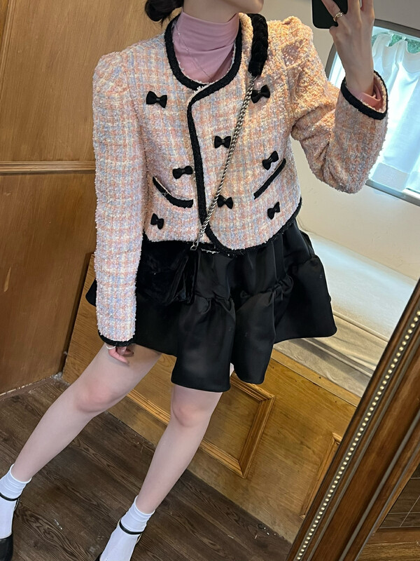 New in autumn! 【FEIMAO (YIMAO)】Fashionable small fragrance style short coat YM-8472# LSL