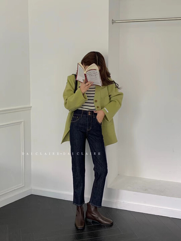 Autumn models are new! [Strictly selected by buyers-Dai Jiaer] High waist and thin skinny jeans 91131# CL
