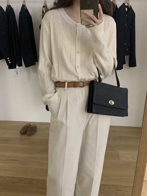 New in early autumn!【T.G】Korean version buttoned solid color knitted cardigan 18236# CLS
