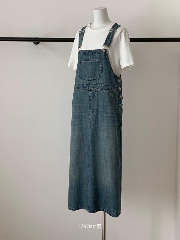New in early autumn!【T.G】Korean casual denim all-match dress 17979# CLS
