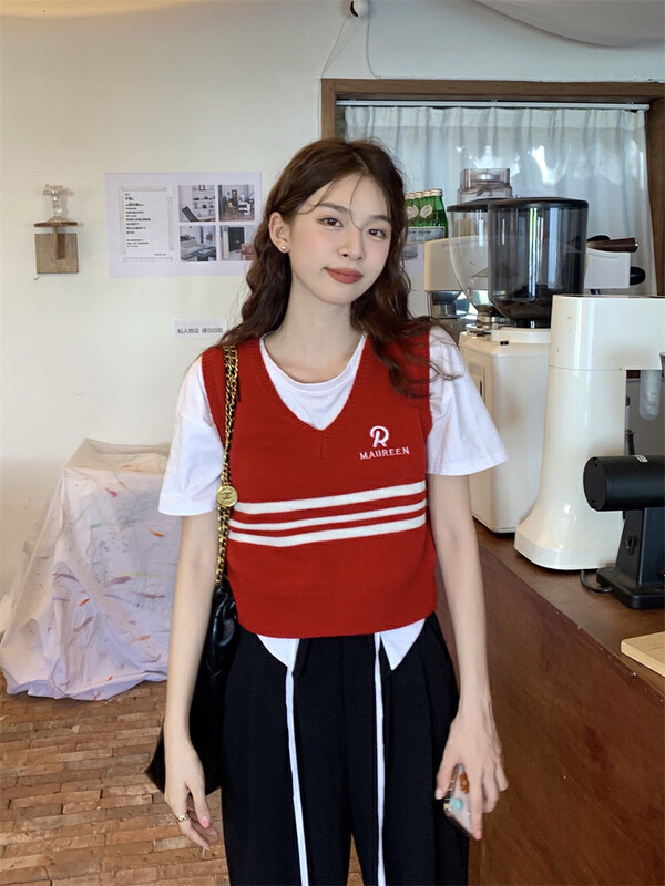 Original price 32.71! New in autumn! [Timely rain] Simple and versatile loose-fitting short-sleeved T-shirt 00009# WPL