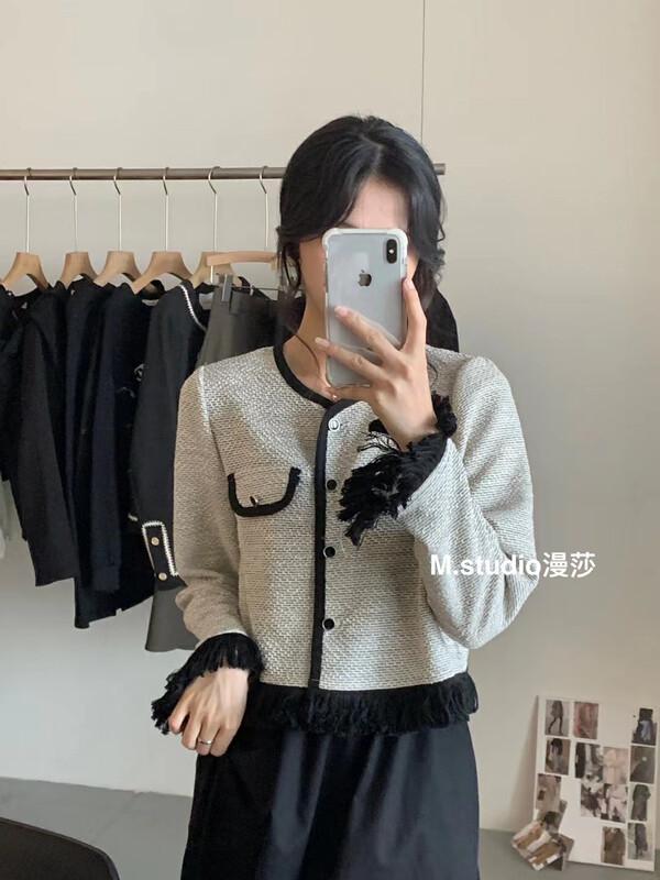 Autumn is new! [MSTUDIO Mansha] Korean version of the fashion small fragrance shirt y6976# HBX