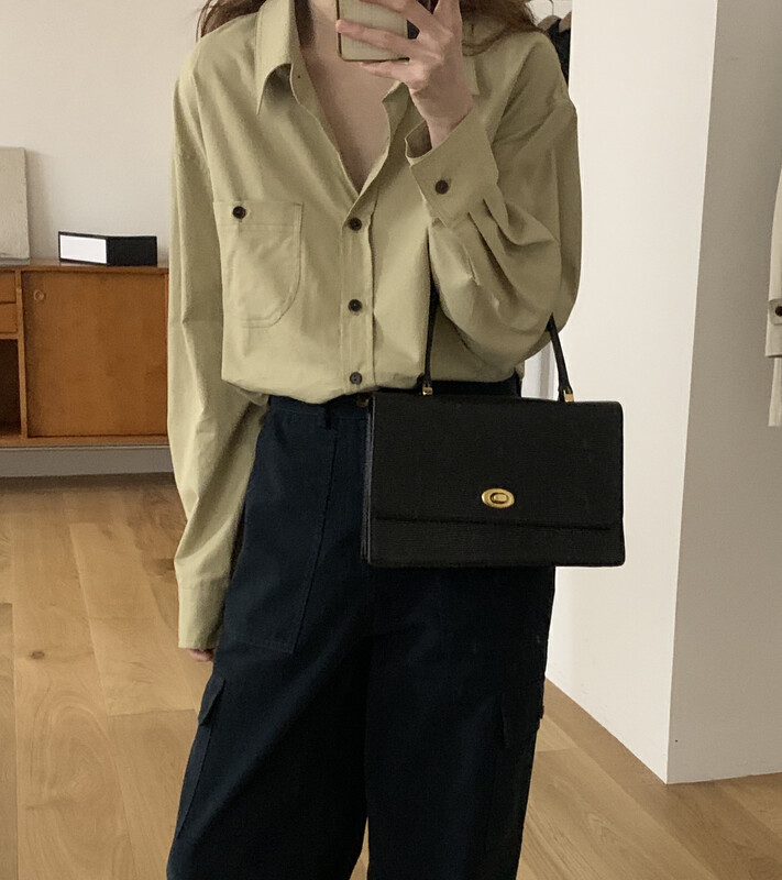 New in autumn!【T.G】Loose and simple all-match shirt 18359# CLS