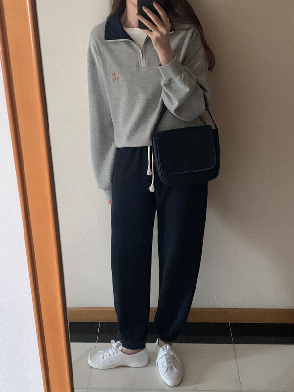 New in autumn! [T.G] Korean version of simple loose casual pants 18061# CLS