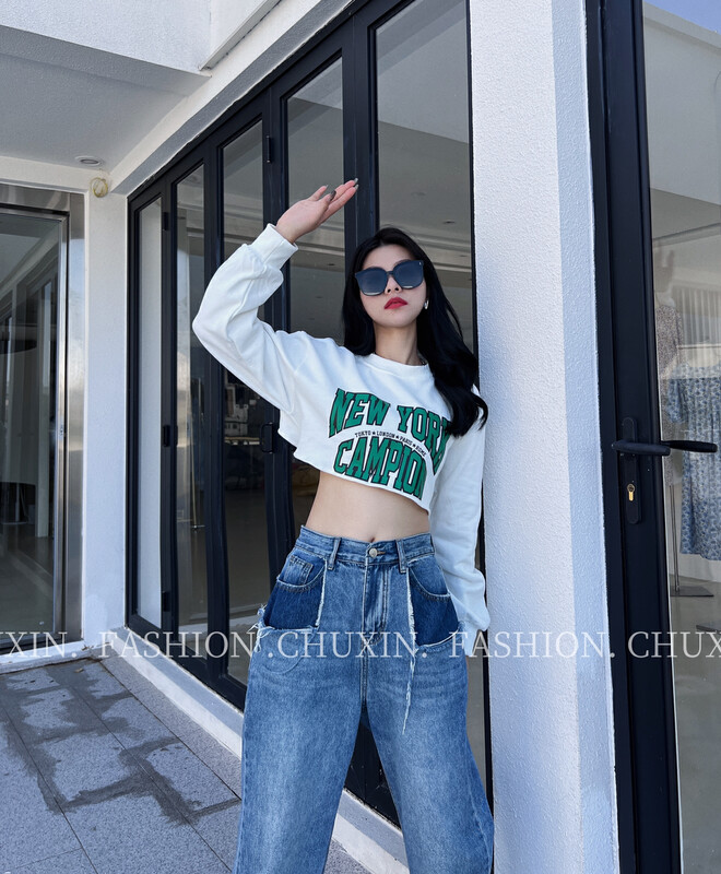 New in autumn!  【C.X Beginning】Fashion Short Hot Girl Sweater 6393# WTT