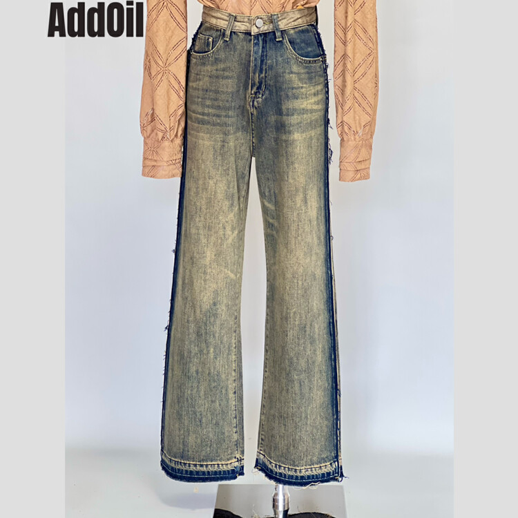 Autumn models are new! [ADDOIL] Vintage wash and distressed jeans 83271# ZXL