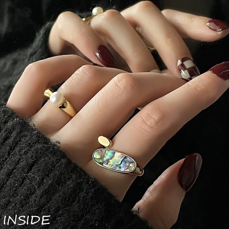 [INSIDE] Exquisite and versatile niche design ring (with box randomly) J3518# ZXL