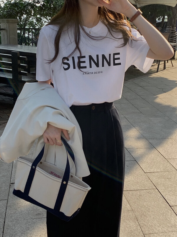 【T.G】Comfortable round neck letter printing short-sleeved T-shirt 18223# CLS