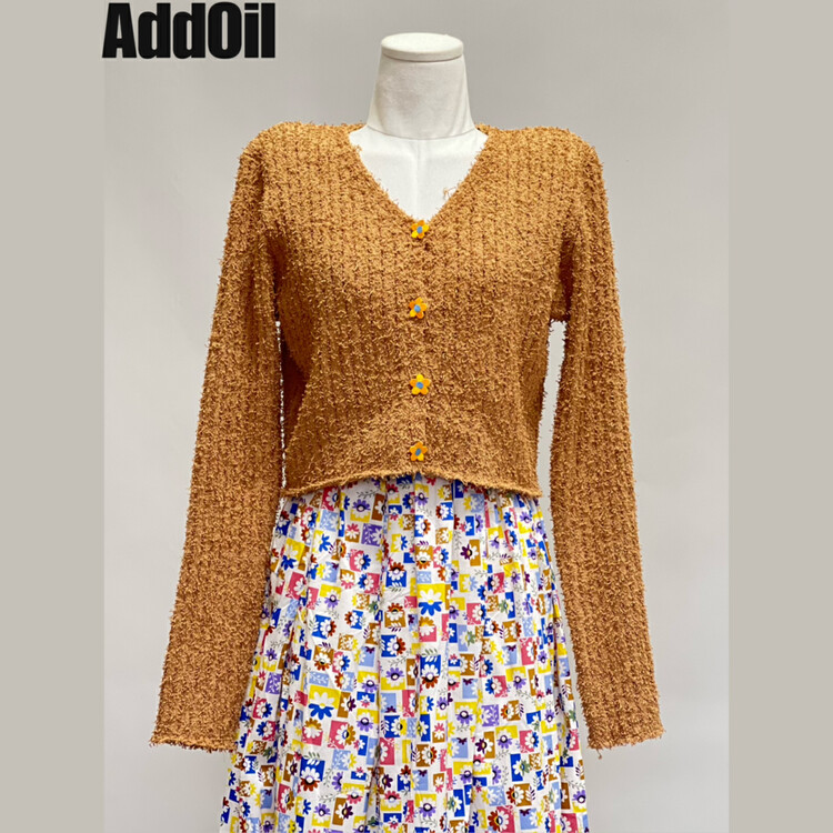 New in Autumn! [ADDOIL] Beard Flowers Loose Warm Sweater 678# ZXL