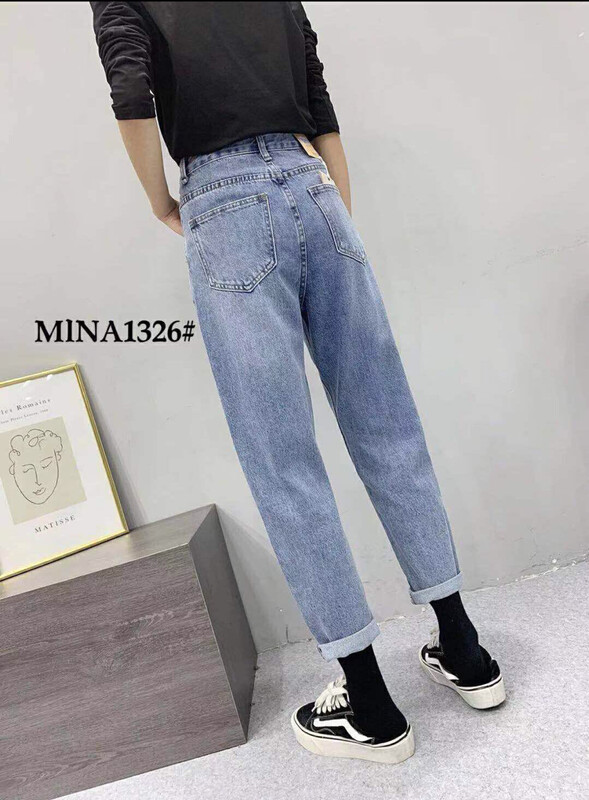 Original price 56.40! New for autumn! [MINA] Simple and versatile comfortable jeans 1326-2# LSW