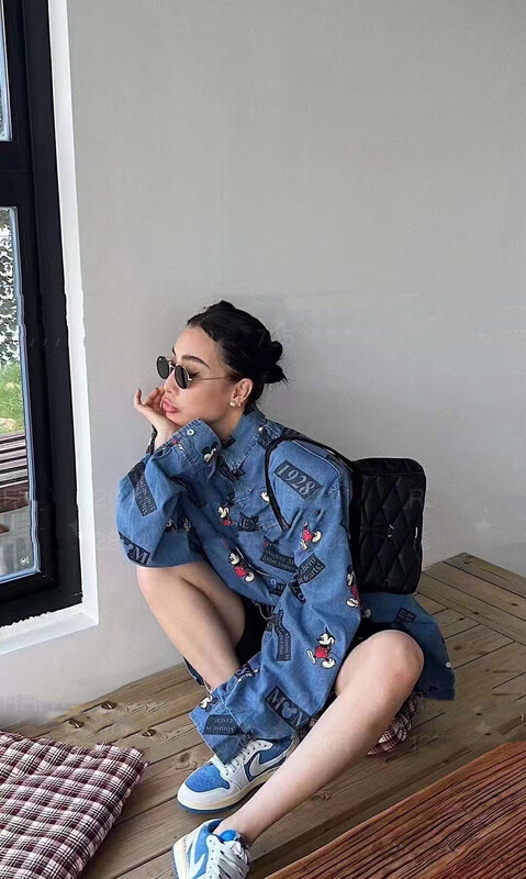 New in autumn! [MI] Korean version of Mickey print shirt 1537# PCZ