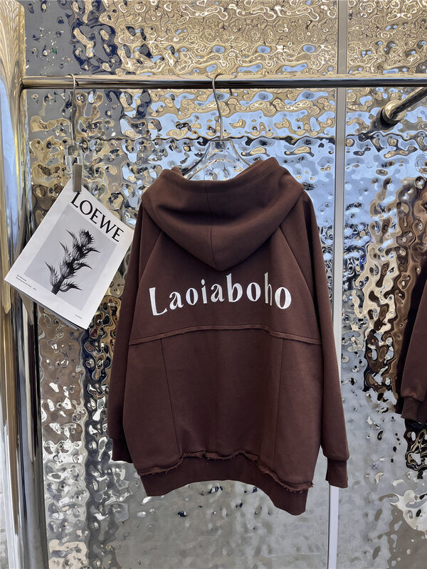 New in autumn! [Yayiro] Letter Embroidered Hooded Short Jacket 2723# GYJ