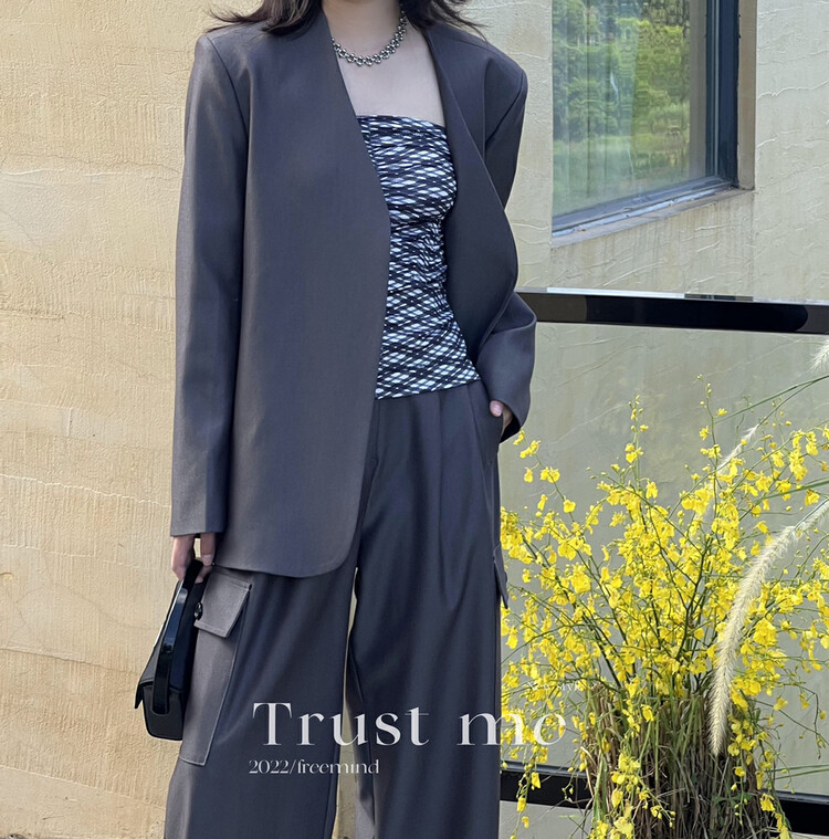 【TRUSTME】Big brand simple suit 40053