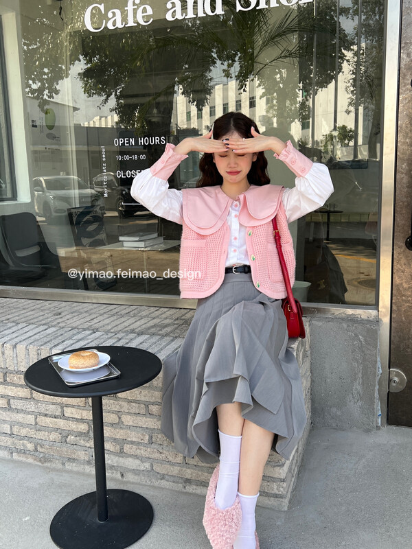 【FEI MAO】Sweet and gentle sweater vest vest Z-4586
