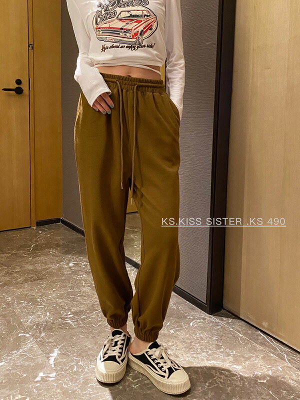 New in early autumn! [KS] Simple solid color all-match casual pants 22235# CQW