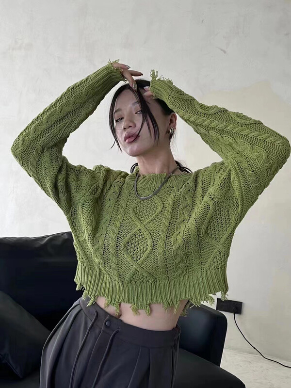 Autumn is new! [MI] Korean style thick needle simple warm sweater 1408# PCZ