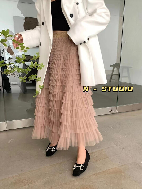 New in autumn!【N】Sweet and gentle all-match skirt P241# WTT
